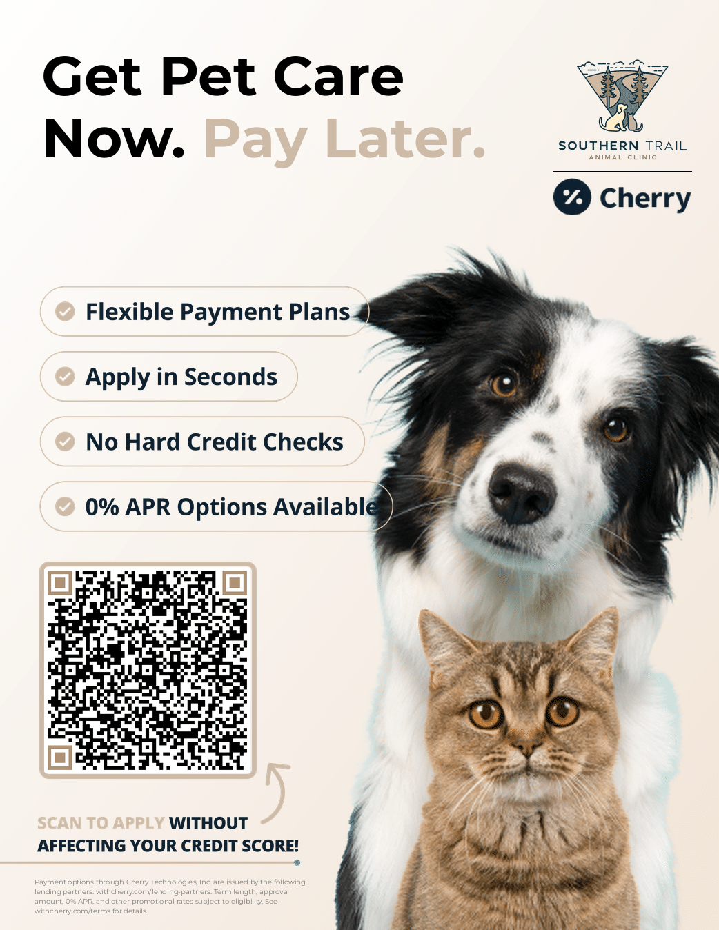 Veterinary care Cherry financing option in Easley, SC